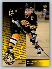 1995-96 Collector's Choice Hardware Heroes Ray Bourque Boston Bruins #385 HOF