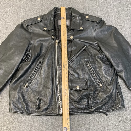 WILSONS LEDER HERREN CLASSIC MOTORRAD JACKE THINSULATE GEFÜTTERT XXL SCHWARZ - Bild 4 von 13