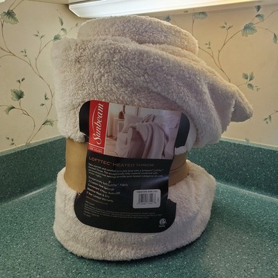 Sunbeam LoftTec Heated Throw Never Used Three Heat Settings