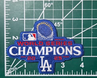 LA Dodgers 2025 World Series Champs 4'' Iron/Sew Patch~ Free Tracking!
