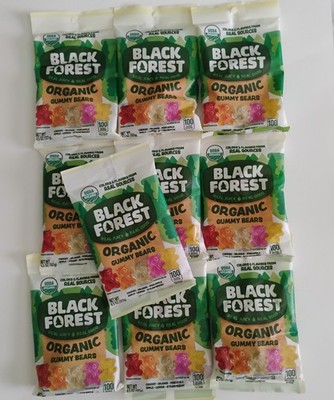 Black Forest Organic Gummy Bears Candy, 4.5 Ounce Bags (Pack of 10)