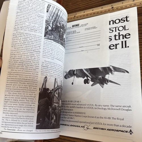 VTG 1982 Defence Magazine: Chilean Navy Esmeralda Training Ship Japanese Hawkeye - Foto 6 di 9