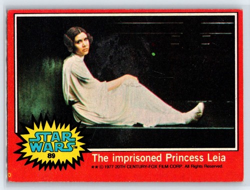 1977 Topps Star Wars The inhafted Princess Leia #89
