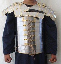 Roman Lorica Segmentata Armor Brass Trimmed Military Body Suit Lorica Costume