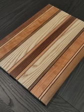 This set of 13 blanks made of cherry, ash, walnut, and maple.
