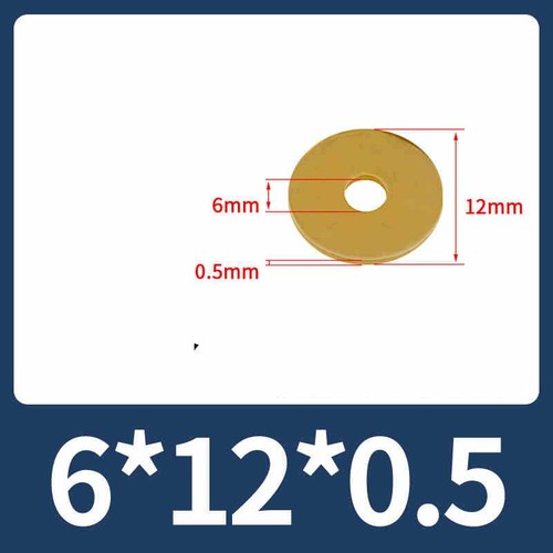 Brass Flat Washer Plain Gasket Pad Copper Sealing Washers M2 M3 M2.5-M24 Form A - Picture 47 of 89