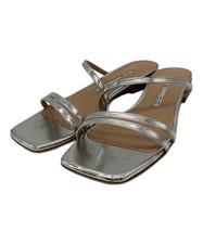 PELLICO Flat Sandals/ Silver/ Size 38