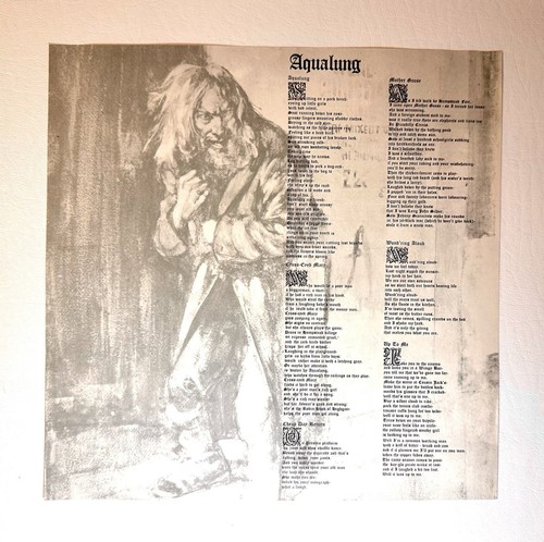 JETHRO TULL AQUALUNG 1971 CHRYSALIS VINTAGE In Original Shrink W/ Lyrics MINT - Picture 4 of 6