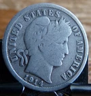 1914 D Barber Dime GOOD