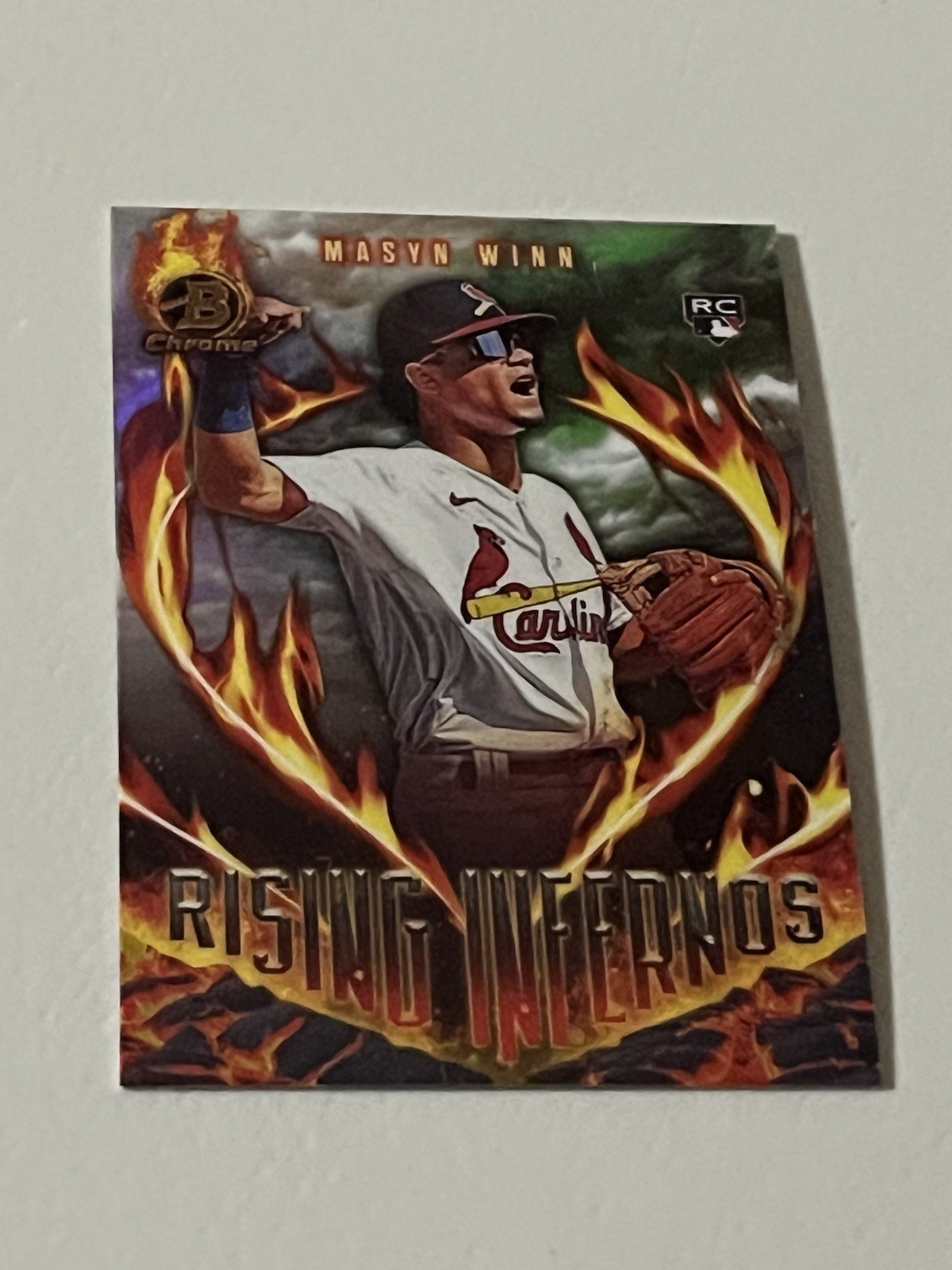 Masyn Winn 2024 Bowman Chrome Rising Infernos RI-7 Rookie RC Cardinals