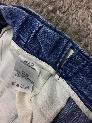 Haggar Classic Fit Work To Weekend Jeans Mens Size 36x30 Blue Denim Cotton - Picture 6 of 15