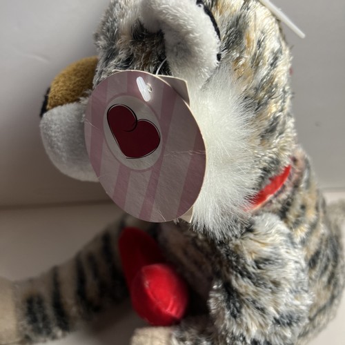 Plush Tiger/ Cat Stuffed Message "Love You" Walmart - Picture 4 of 6
