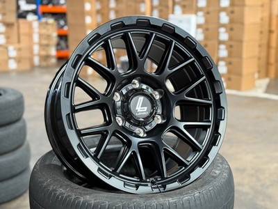 New 17x9 LENSO Cezar (4 Wheel) 6x139.7 fit Navara Frontier Pathfinder BLACK