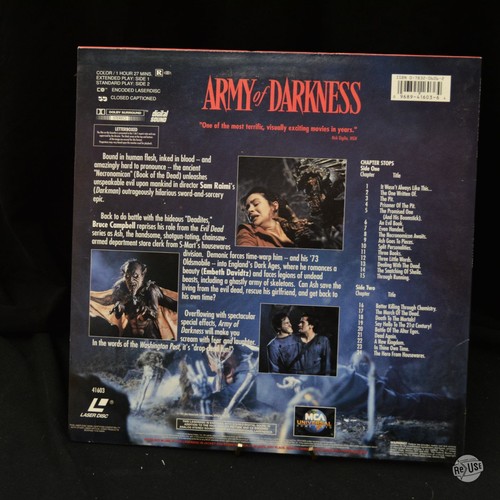 Army Of Darkness Widescreen Laserdisc (1992) - Picture 4 of 5
