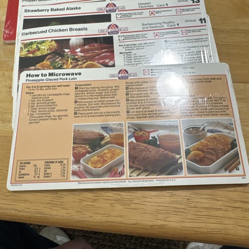 Vtg 1980’s Great American Recipes Cards-From Your Home Bakery Lot Of 5 - Bild 3 von 11