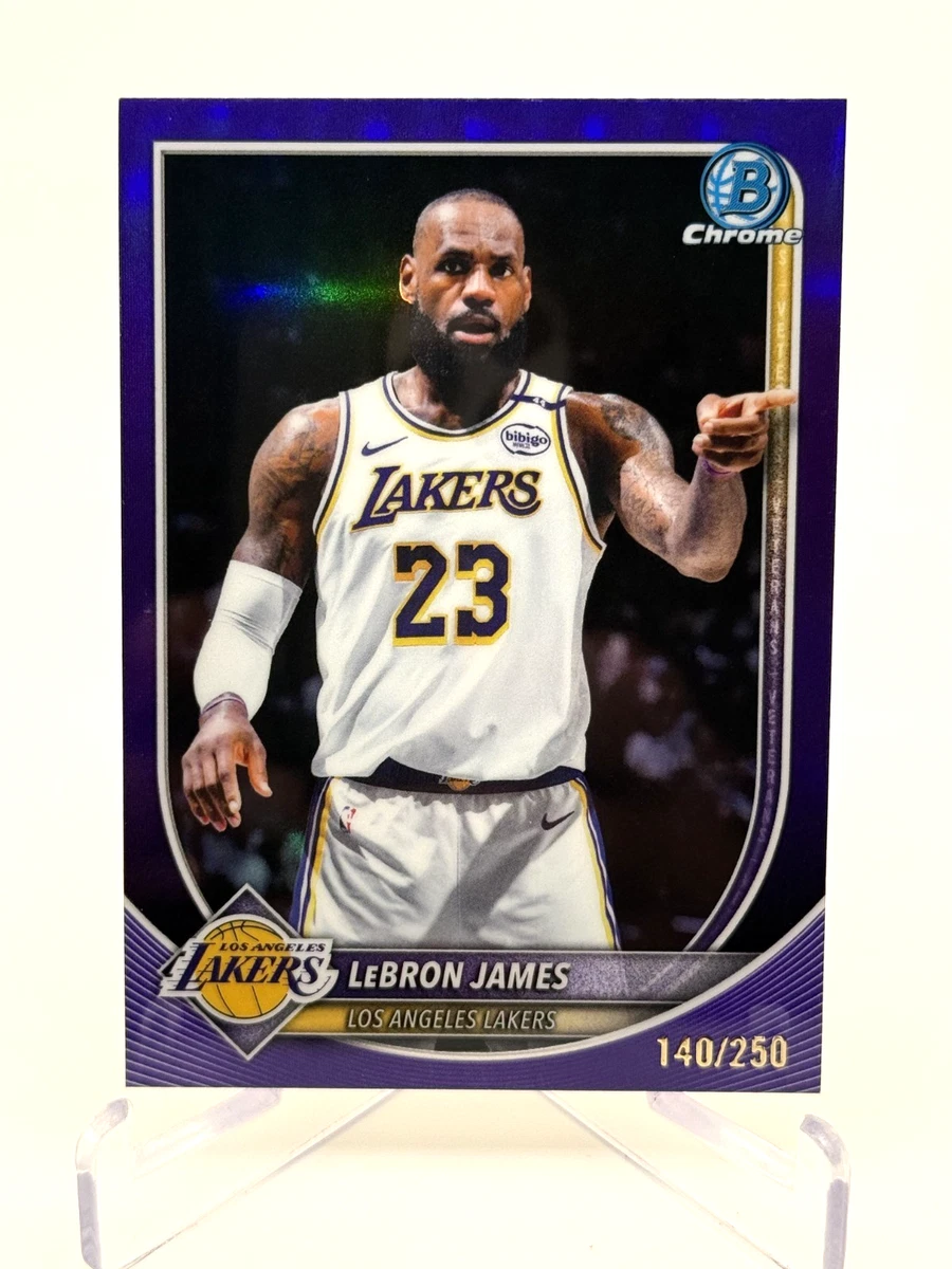Bowman LeBron James Basketball Serial Numbered Sports Trading