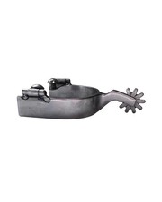 AJ Tack Men's Brushed Stainless Steel Spur