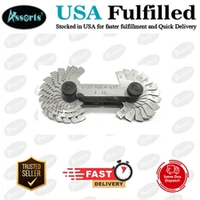 Assorts Metric, Imperial and US Screw Gauge Set, SAE Whitworth 55 Degree, Metric