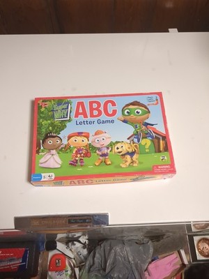 SUPER WHY! ABC LETTER GAME Preschool Ages 3+ 2-4 Players Play n Learn Boys Girls