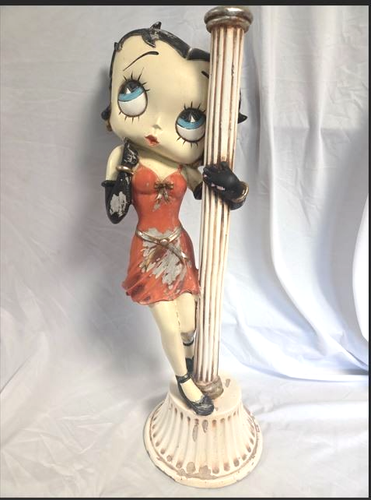 Betty Boop Lampe Lichtmast Kerzenhalter 33" Statue 2000 Universal *bitte lesen*