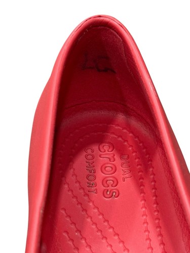 Crocs Mujer Citilane Zapatos Sin Cordones Planos eRed Naranja Talla 8 Barco Verano - Imagen 10 de 11