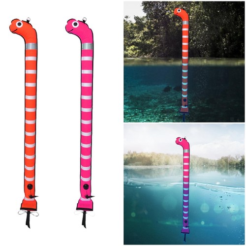 Surface Marker Buoy Snorkeling Inflatable Resistant Scuba Safe Closed Bottom