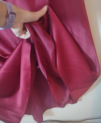 JS Collection red Maxi skirt formal skirt Evening A Line Lined Sz 6 NEW - Picture 2 of 6