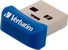 64GB USB Flash 3.0 NANO Store'n´Stay Blue Verbatim P-blister,Blue,98711 USB 3.2 