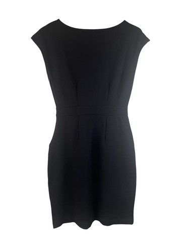 NWT Quince Ultra-Stretch Ponte Cap Sleeve Dress in Black Size XS - Picture 3 of 7
