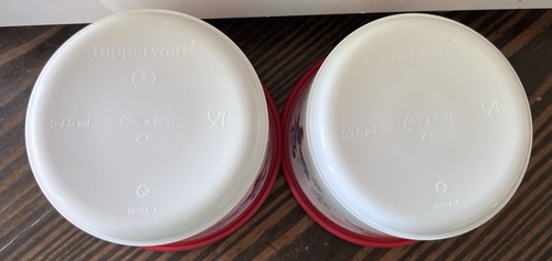 VTG Disney Minnie & Mickey Mouse Tupperware 2 cup/575 ml Canister Bowl W Lid 2pc - Bild 4 von 5