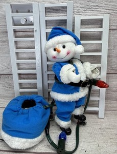 Rare Cracker Barrel Mr. Christmas SUPER CLIMBING SNOWMAN Music Lights 2019 Works