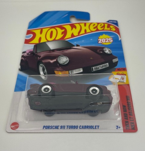 Hot Wheels 2025 Case N  PORSCHE 911 TURBO CABRIOLET Long Card Free Protector - Picture 2 of 6