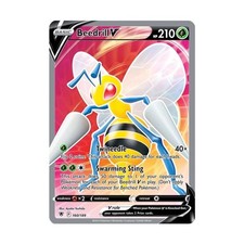 Pokemon SWSH10: Astral Radiance Beedrill V (Full Art) (UR) #160/189 (Holo) NM