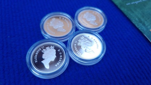 4x "Hunde" 50Cent Kanada 1997 - 925 Silber - PP / PROOF - Wertanlage VZ dogs - Picture 8 of 18