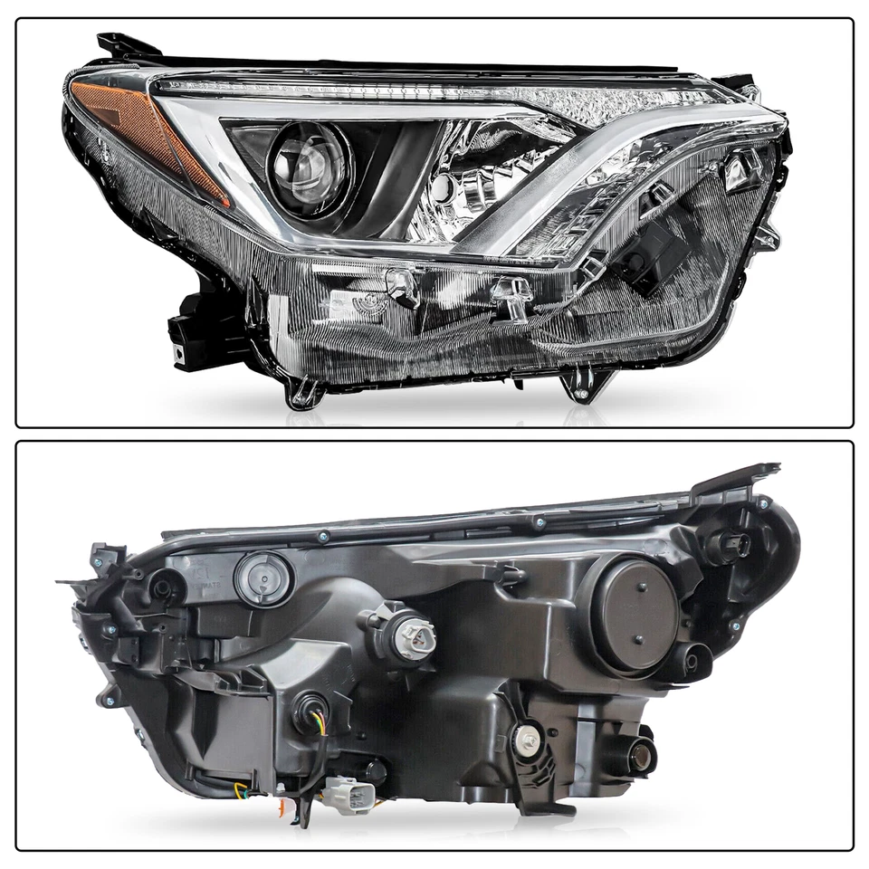 Right Headlight Halogen Black Housing for 2016-2018 Toyota RAV4 81130-0R100 Foto 2 de 4