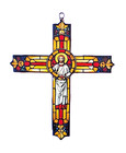 Jesus Cross Crucifix Suncatcher Hanging Window Ornament Present Christian Gift