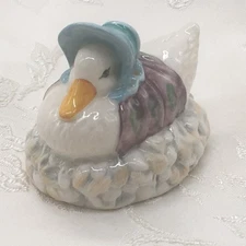 Jemima Puddleduck Made A Feather Nest Beatrix Potter Figurine Beswick England 83