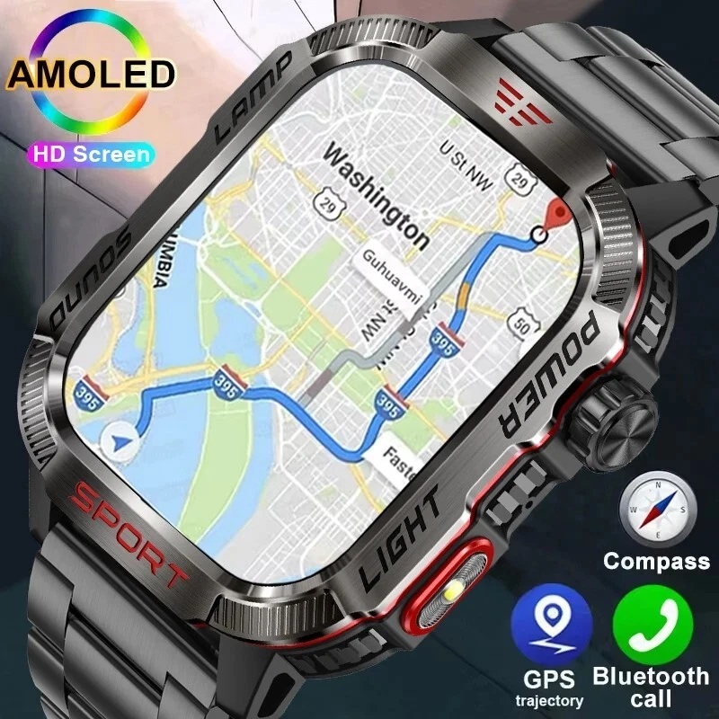 Military Rugged Smart Watch for Men with Bluetooth Call(Answer/Make Call) Gift