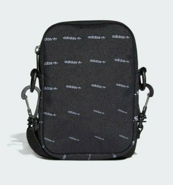 ADIDAS Original MONOGRAM TREFOIL Festival Crossbody Mini Travel BLACK Bag NWT eBay