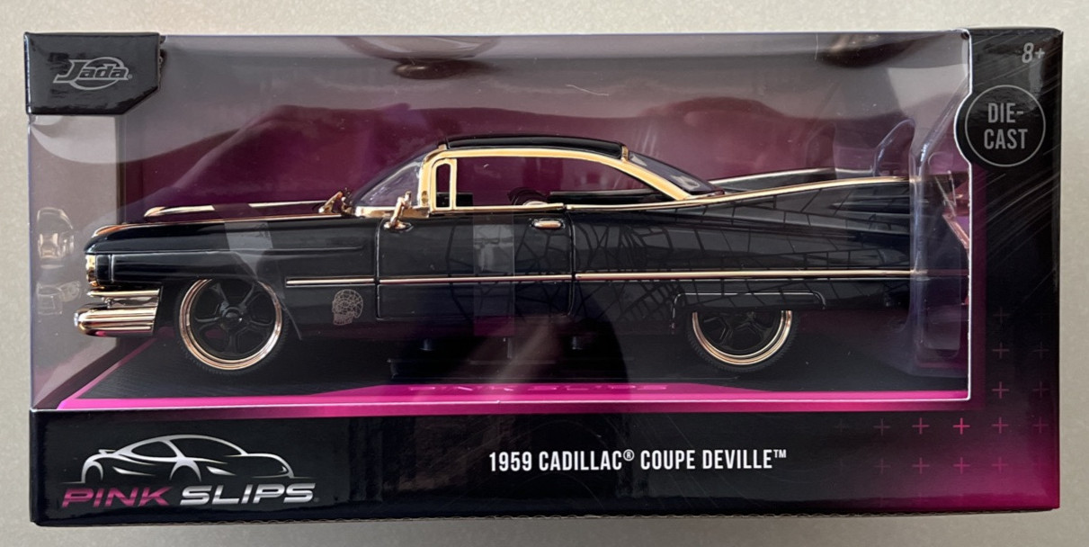 NEW 2025 Jada PINK SLIPS  1959 Cadillac Coupe Deville 1&sol;24