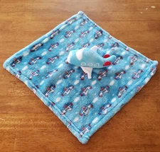 Manhattan Kids Jet Plane Airplane Blue Baby Security Blanket Lovey Plush