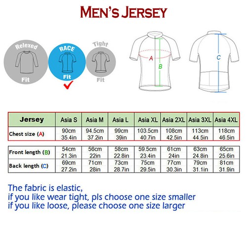 Men's Cycling Jersey Short Bicycle Bike Mountain MTB Shirt Team Jacket Top - Picture 3 of 4
