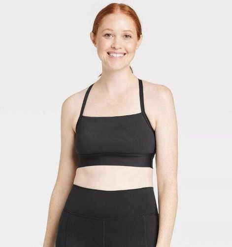 NWT SZ LG All in Motion Brushed Sculpt Halter Midline Sports bra - Picture 1 of 4