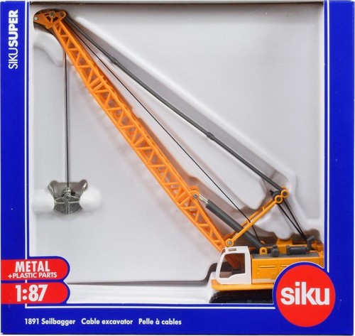 Liebherr Cable Excavator Yellow 1/87 (HO) Diecast Model by Siku - Picture 7 of 12