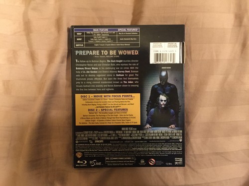 The Dark Knight Blu-ray Disc 2008 2-Disc Set Batman Heath Ledger Christian Bale - Picture 4 of 4