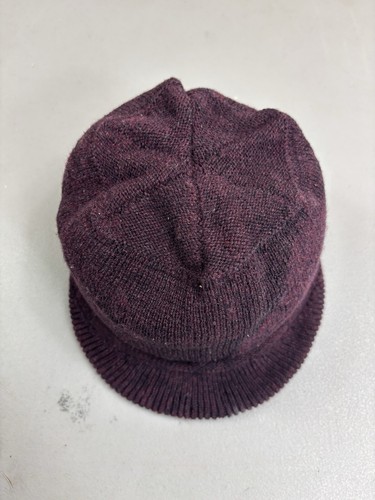 VINTAGE Volcom Hat Knitted Bucket Beanie Helmet W/ Bill Ragg Wool Skater 90s - Picture 7 of 9