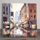 Ceramic Picture Tile Plaque "Off Broadway" By Brent Heighton Boxed 20cm x 20cm