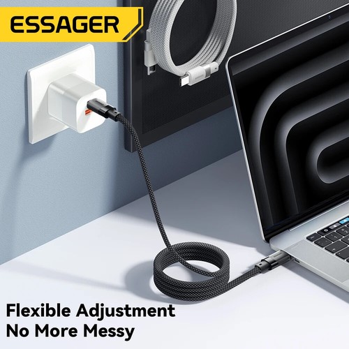 Cavo USB-C 100W Magnetico Ricarica Rapida 1M, Organizza Filo Durevole Flessibile - Foto 5 di 10
