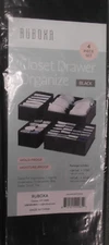 RUBOXA Dresser Organizer - Set of 4 Drawer Organizers for Clothing, RUB102/4