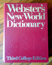 WEBSTER'S NEW WORLD DICTIONARY OF AMERICAN ENGLISH 3rd College Edition 1988 HC